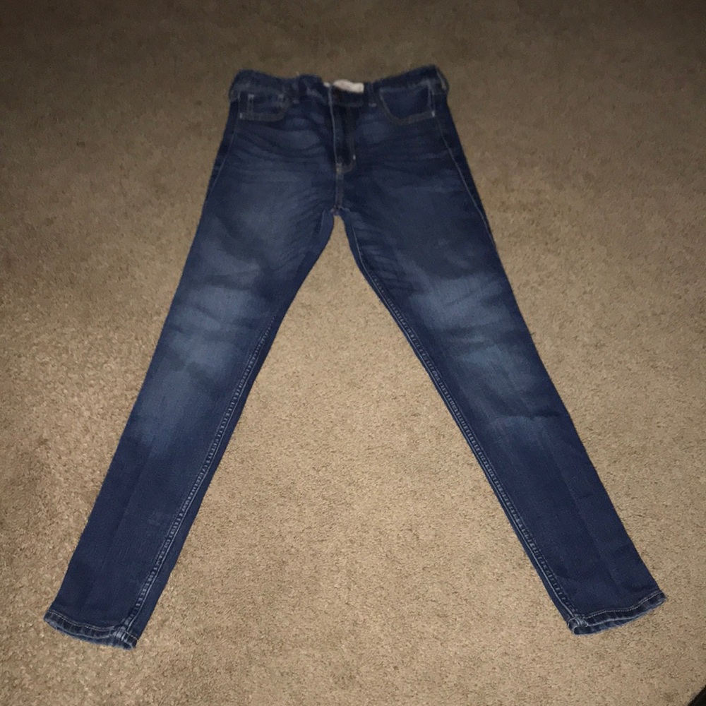 5 pocket high rinse super skinny jeans